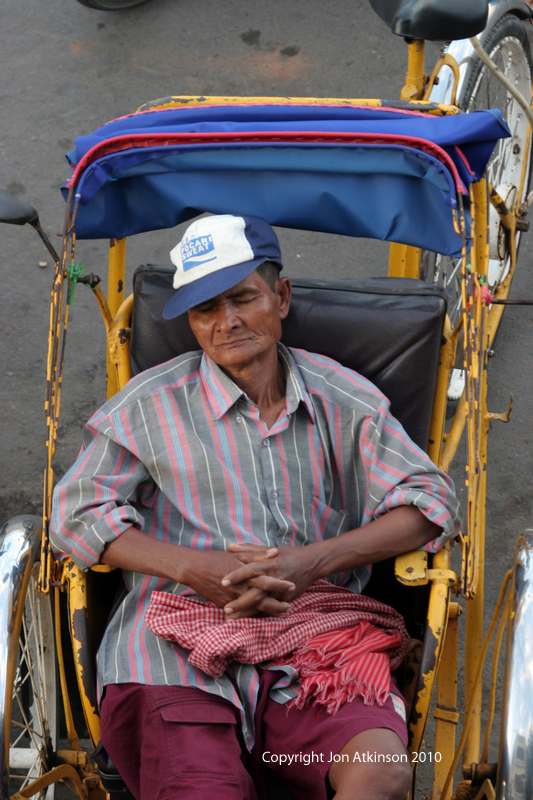 Rickshaw Driver, Phnom Penh, Cambodia Rickshaw Driver, Phnom Penh, Cambodia